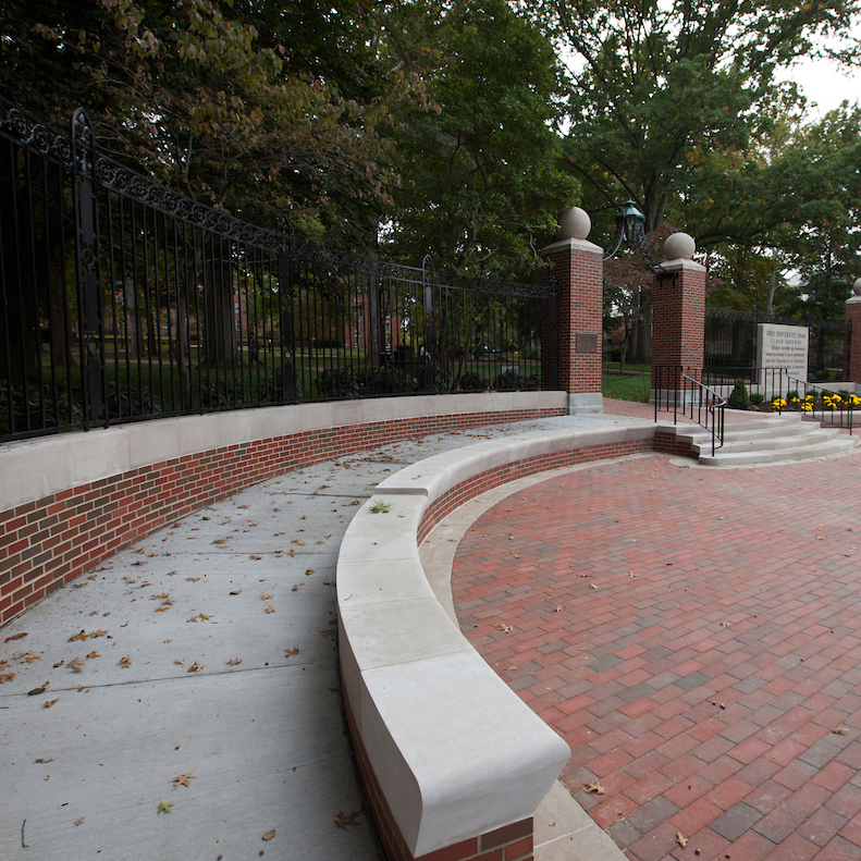 Accessible ramp at the Ohio University College Gateway