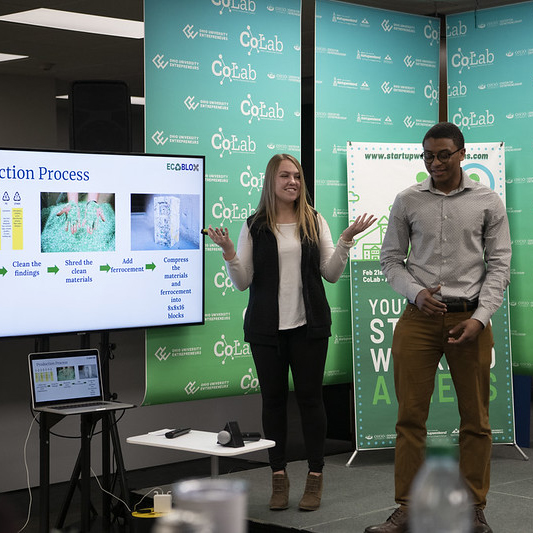 Center for Entrepreneurship students present their idea